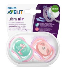 Philips Avent Ultra Air 2li Desenli Gece Emziği +18 Ay - Kız - 1