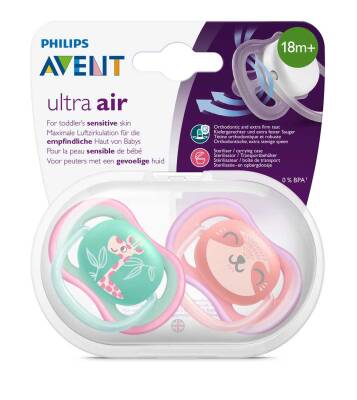 Philips Avent Ultra Air 2li Desenli Gece Emziği +18 Ay - Kız - 1