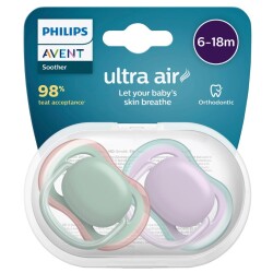 Philips Avent Ultra Air Emzik 6-18 Ay 2li Kız SCF085-16 - 1