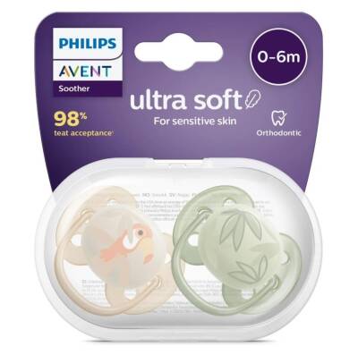 Philips Avent Ultra Soft Yumuşak 2li Emzik 0-6 Ay - SCF091/07 - 1