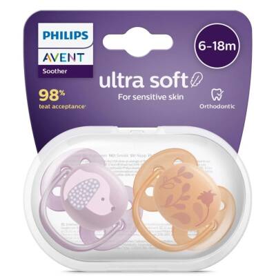 Philips Avent Ultra Soft Yumuşak 2li Emzik 6-18 Ay - SCF091/18 - 2