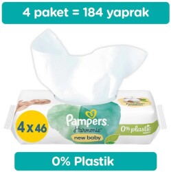 Prima Pampers Harmonie New Baby Yenidoğan Islak Havlu 4x46 Adet (184 Yaprak) - 3