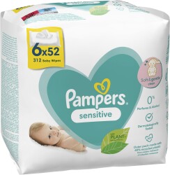 Prima Pampers Sensitive Hassas Islak Bebek Havlusu 52x6 Adet (312 Yaprak) - 1