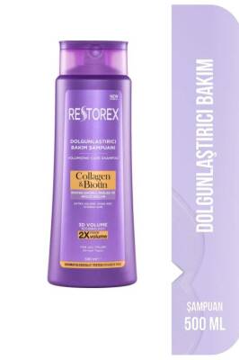 Restorex Collagen & Biotin Hacimsiz Saçlar Için Dolgunlaştırıcı Şampuan 500ml - 1