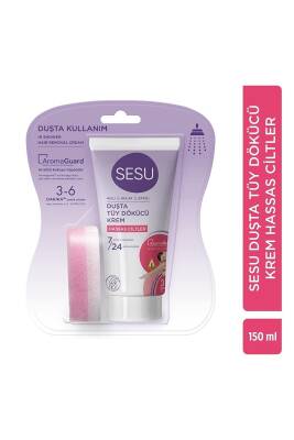 Sesu Duşta Tüy Dökücü Krem Hassas Ciltler 150 Ml - 1