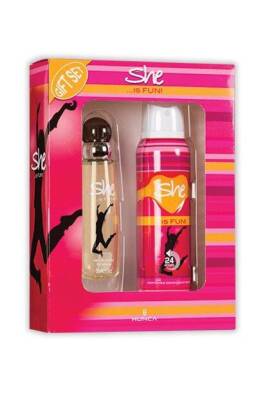 She Fun Edt 50 ml Kadın Parfüm + 150 ml Deodorant Seti 8690973029102 - 1