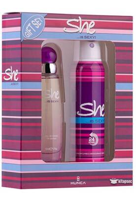 She Is Sexy Edt 50 ml + 150 ml Deodorant Kadın Parfüm Seti 8690973029119 - 1