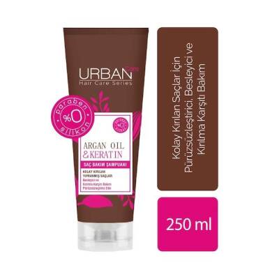 Urban Care Argan Yağı&keratin Kolay Kırılan Yıpranmış Saçlara Özel Saç Bakım Şampuanı-vegan-250ml - 1