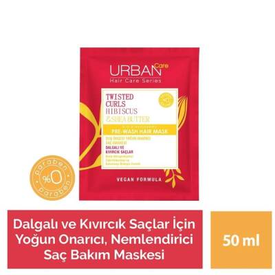 Urban Care Hibiscus&shea Butter Kıvırcık Ve Dalgalı Saçlar Duş Öncesi Saç Bakım Maskesi 50ml - 1