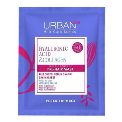 Urban Care Hyaluronik Asit&Kolajen Sağlıklı Uzamaya Yardımcı Duş Öncesi Saç Bakım Maskesi-50ML - 1