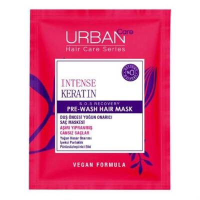 Urban Care Intense Keratin Aşırı Yıpranmış Saçlar Onarıcı Duş Öncesi Saç Bakım Maskesi 50ml - 1