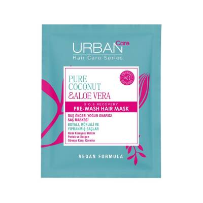 Urban Care Pure Coconut&aloe Vera Boyalı Saçlara Özel Renk Koruyucu Duş Öncesi Maske-50ml - 1