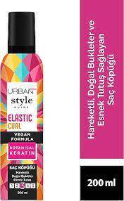 Urban Care Style Guide Elastic Curl Doğal Görünüm Sağlayan Saç Köpüğü-esnek Tutuş-vegan -200 ml - 1