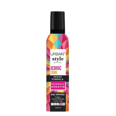 Urban Care Style Guide Iconic Curl Hacimli Bukleler Sağlayan Saç Köpüğü-güçlü Tutuş-vegan-200 ml - 1