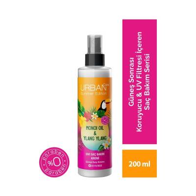 Urban Care Summer-Monoi Yağı&Ylang Ylang Güneş Koruyucu Sıvı Saç Bakım Kremi-Vegan-200ML - 1