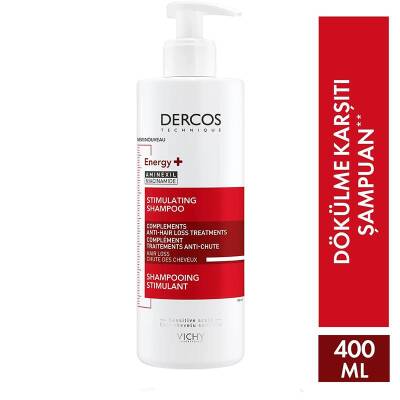 Vichy Dercos Energy Saç Dökülmesi Karşıtı Şampuan 400 ml - 1